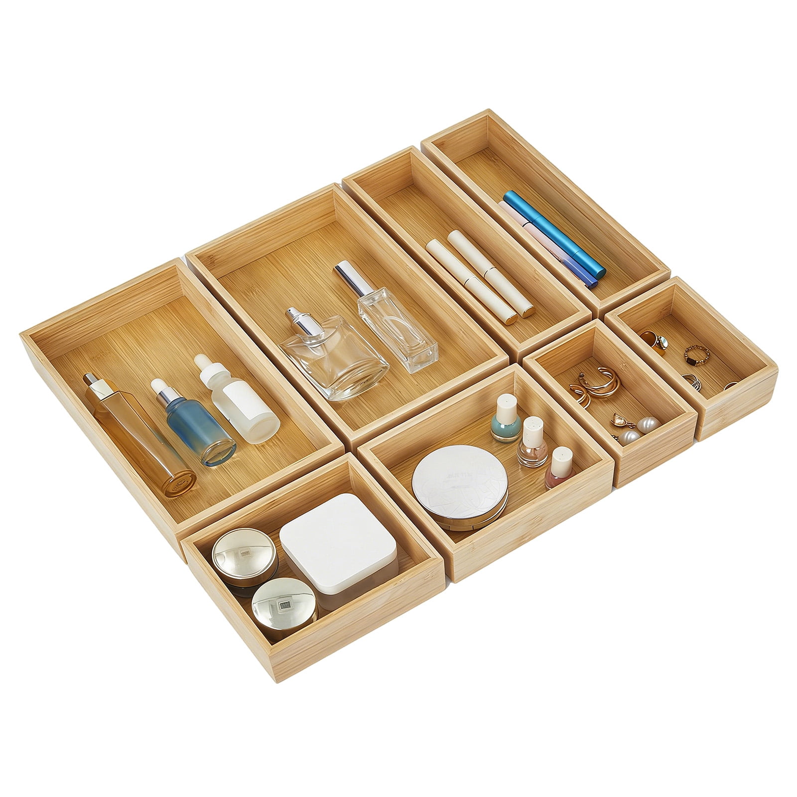 Bamboo Drawer Organizer Set